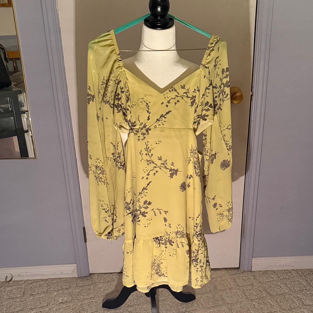 Floral Yellow Dress